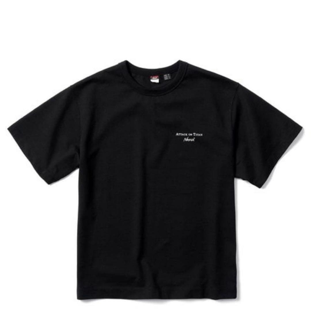 【 新品未使用 】進撃の巨人 × NANGA TEE ブラック XL