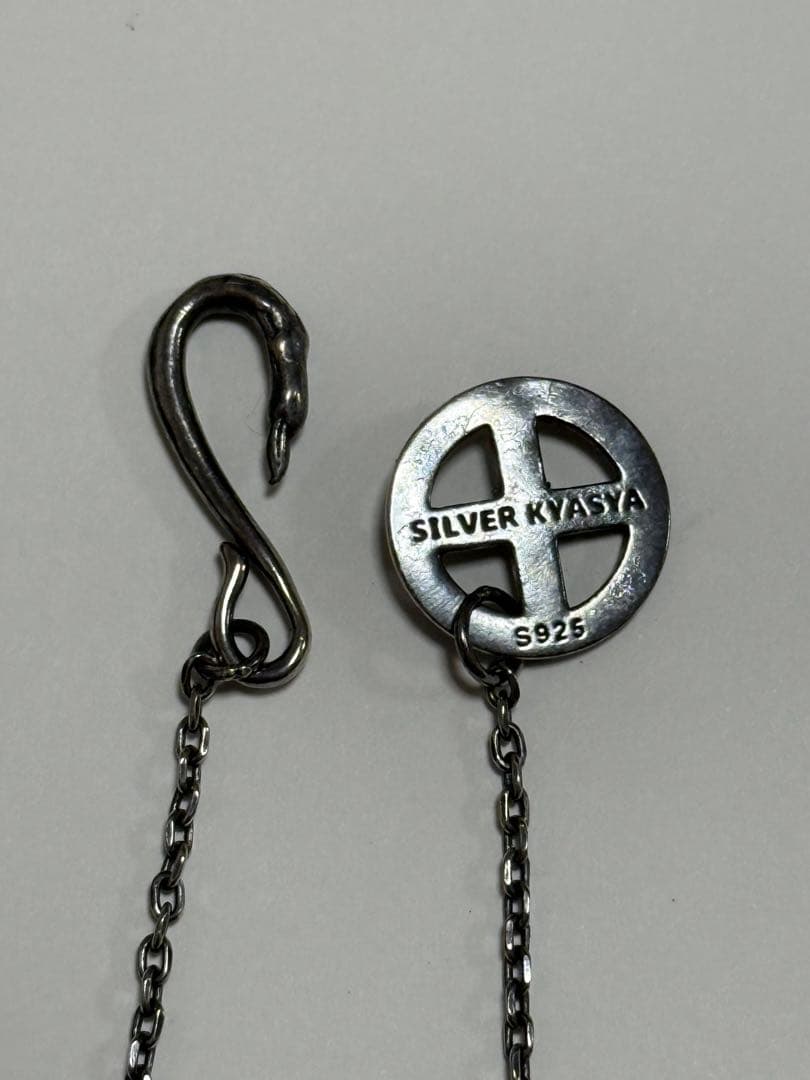 silver KYASYA シルバー925 フェザーネックレス [ns081]
