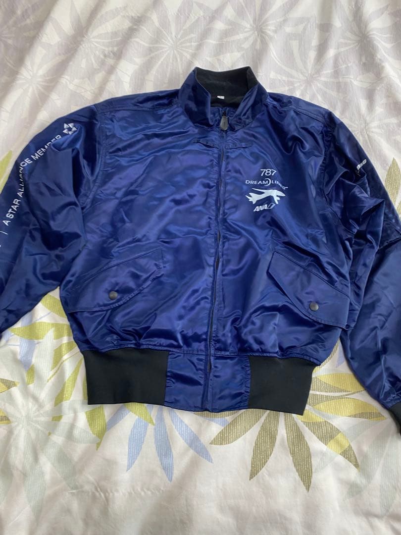 (極美品) ANA 787 フライトジャケット ネイビー