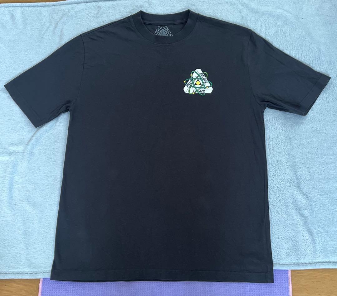 Palace Tri-Atom T-shirt ロゴ プリント Tシャツ 黒　L