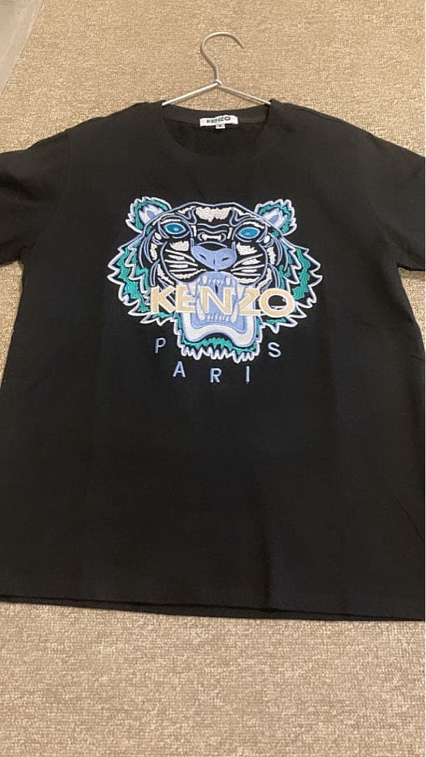 KENZO トラ刺繍 ブラック Tシャツ S
