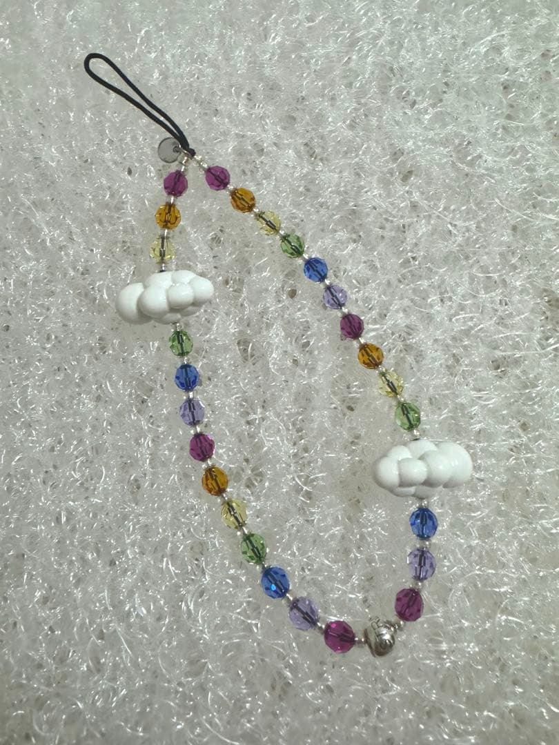 【正規品！】stringting　ストラップ　虹色　雲