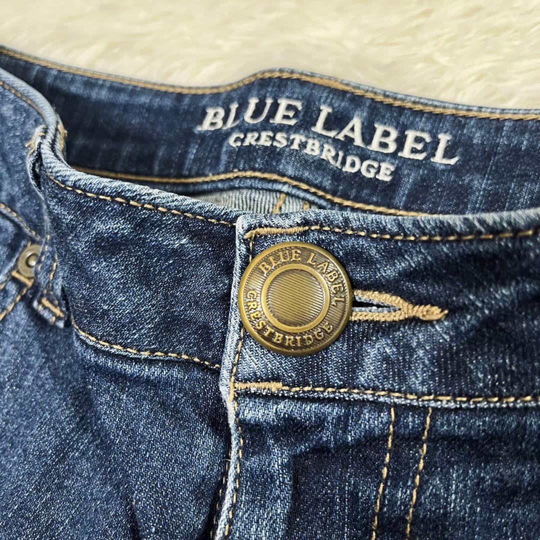 美品 ブルーレーベルクレストブリッジ デニム パンツ 36 S インディゴ