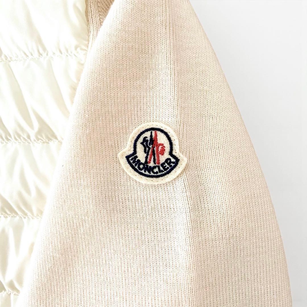 【美品】MONCLER モンクレール ニット ダウン 切り替え カーディガン L