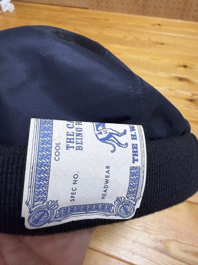 THE H.W.DOG&CO. MA-1 ROLL CAP Black 古着