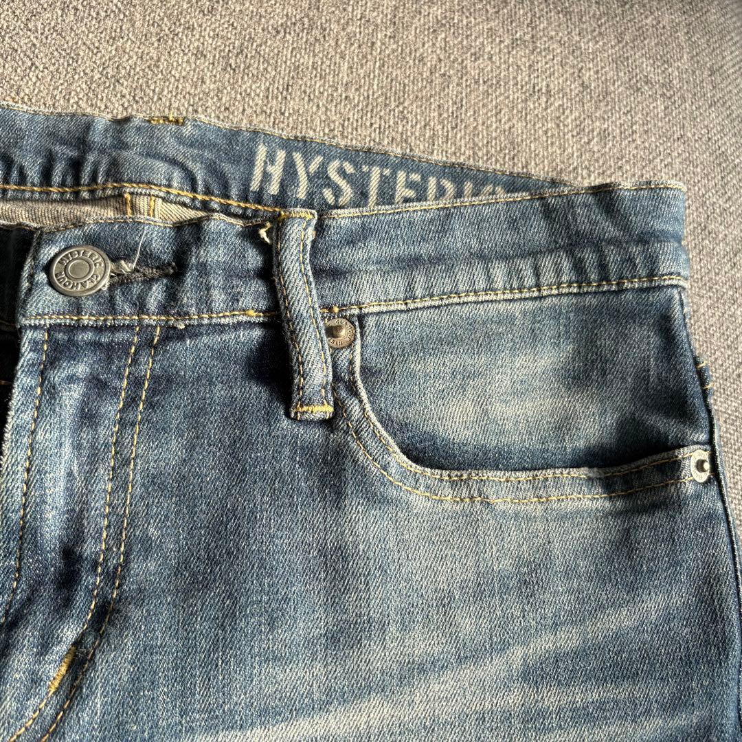HYSTERIC GLAMOUR ダメージスキニーデニム