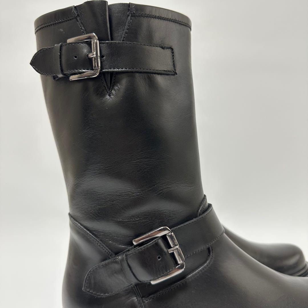 【美品】CORSO ROMA,9 ラウンドトウ厚底エンジニアブーツ24cm