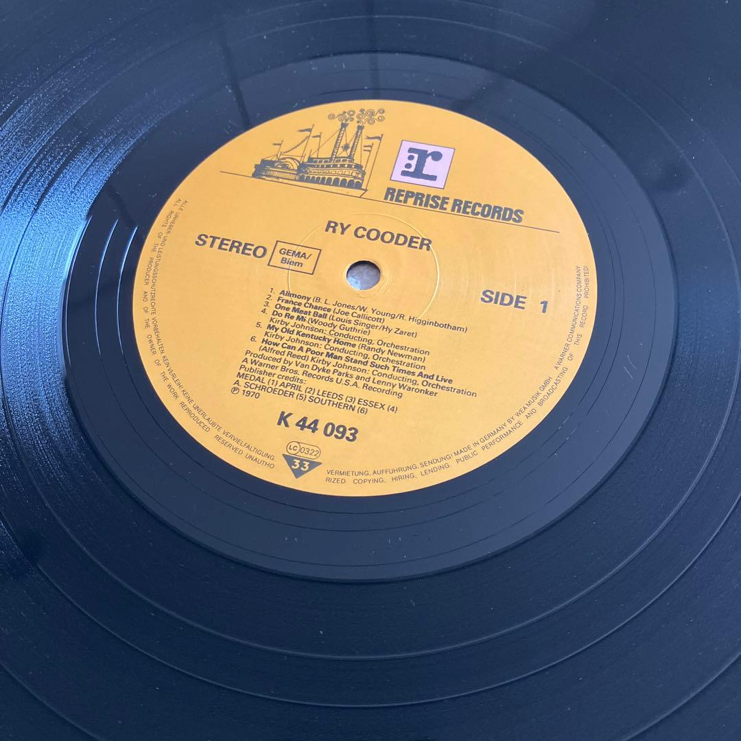 RY COODER　12㌅レコード