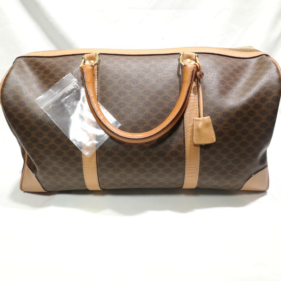 CELINE/セリーヌ ヴィンテージバッグ ボストンバッグ マカダム　鍵付き
