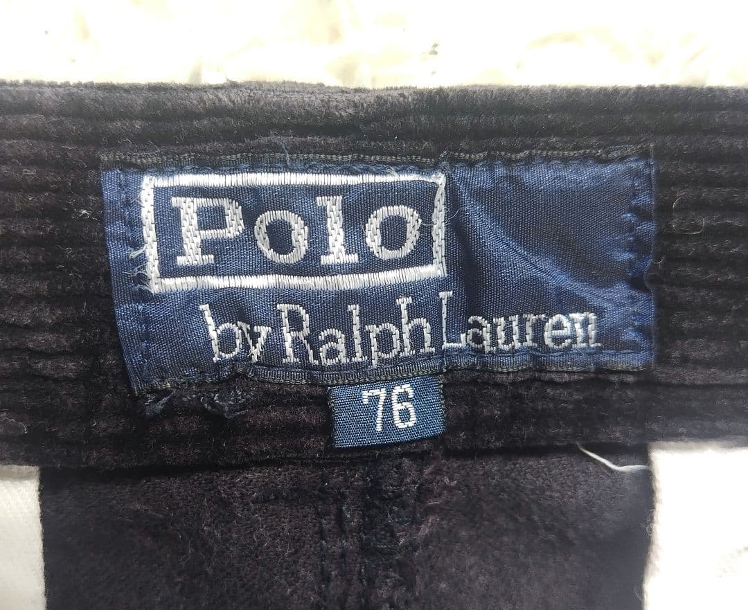 ポロバイラルフローレン　Ralph Lauren　コーデュロイパンツ　黒　76