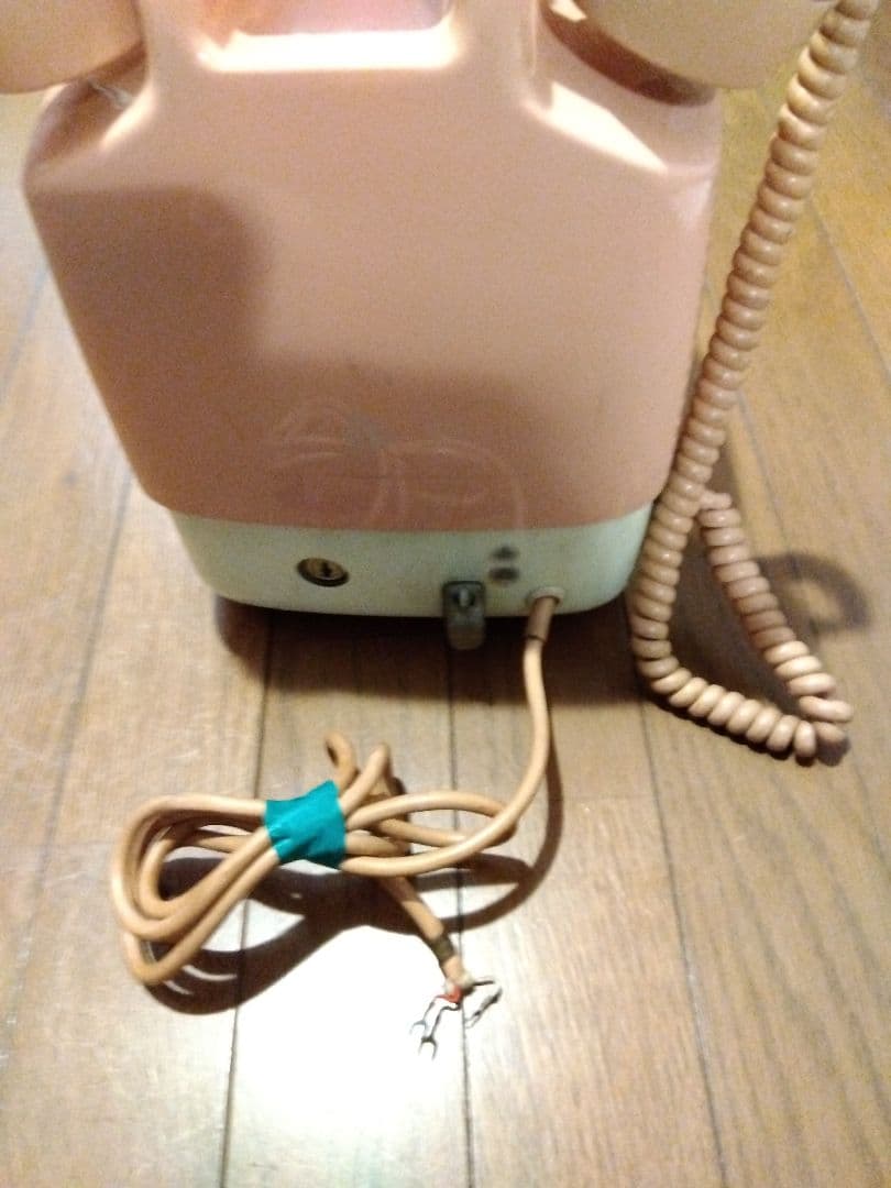 プ*中様 ピンク電話　昭和レトロ　アンティーク家電　黒電話　公衆電話　ダイヤル式