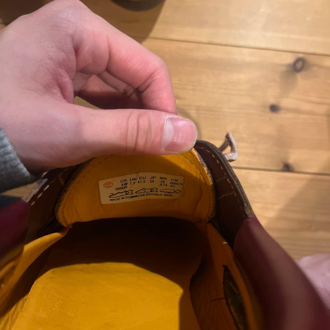 Timberland 3eye クラシック　バーガンディ 26センチ