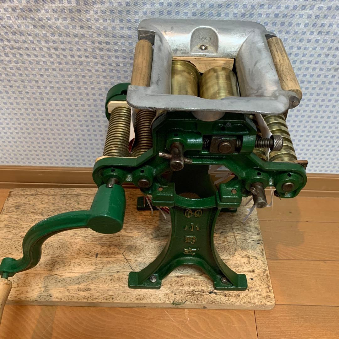 製麺機　小野式両刃製麺機　美品　点検整備確認済　即可動品　現状品