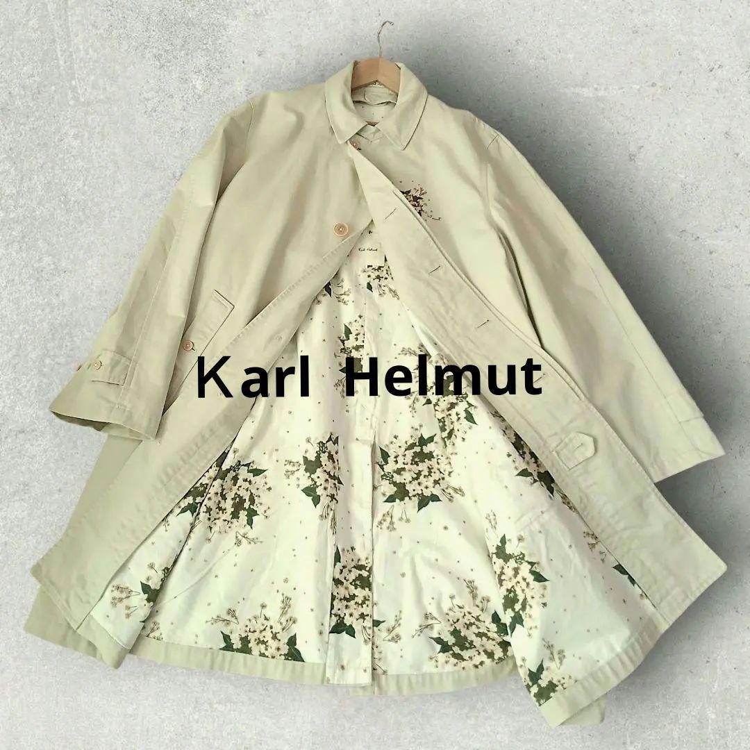 Karl Helmutカールヘルム 　トレンチコート　ピンクハウス　花柄　刺繍