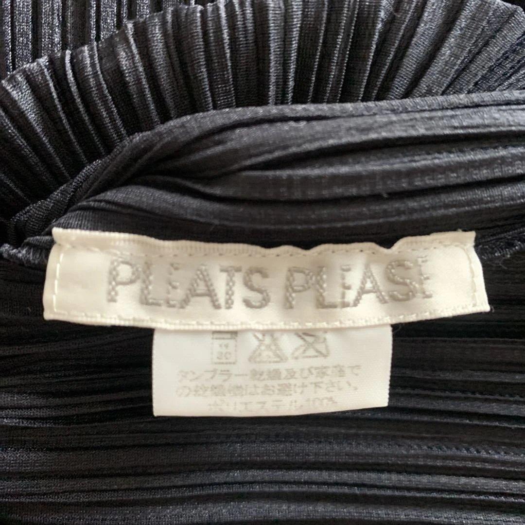 PLEATS PLEASE ネイビー半袖 Tシャツ