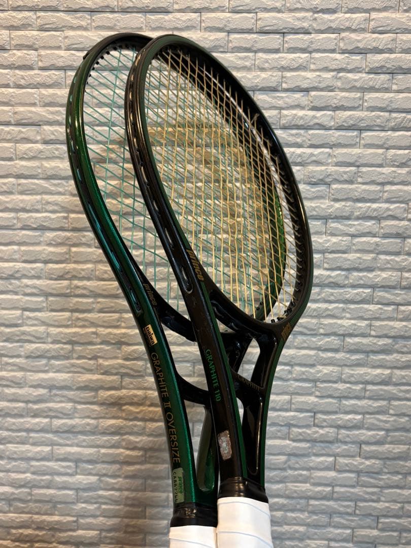 ケース2ケ+ボール1ヶPrince GRAPHITE他テニスラケット2本セット