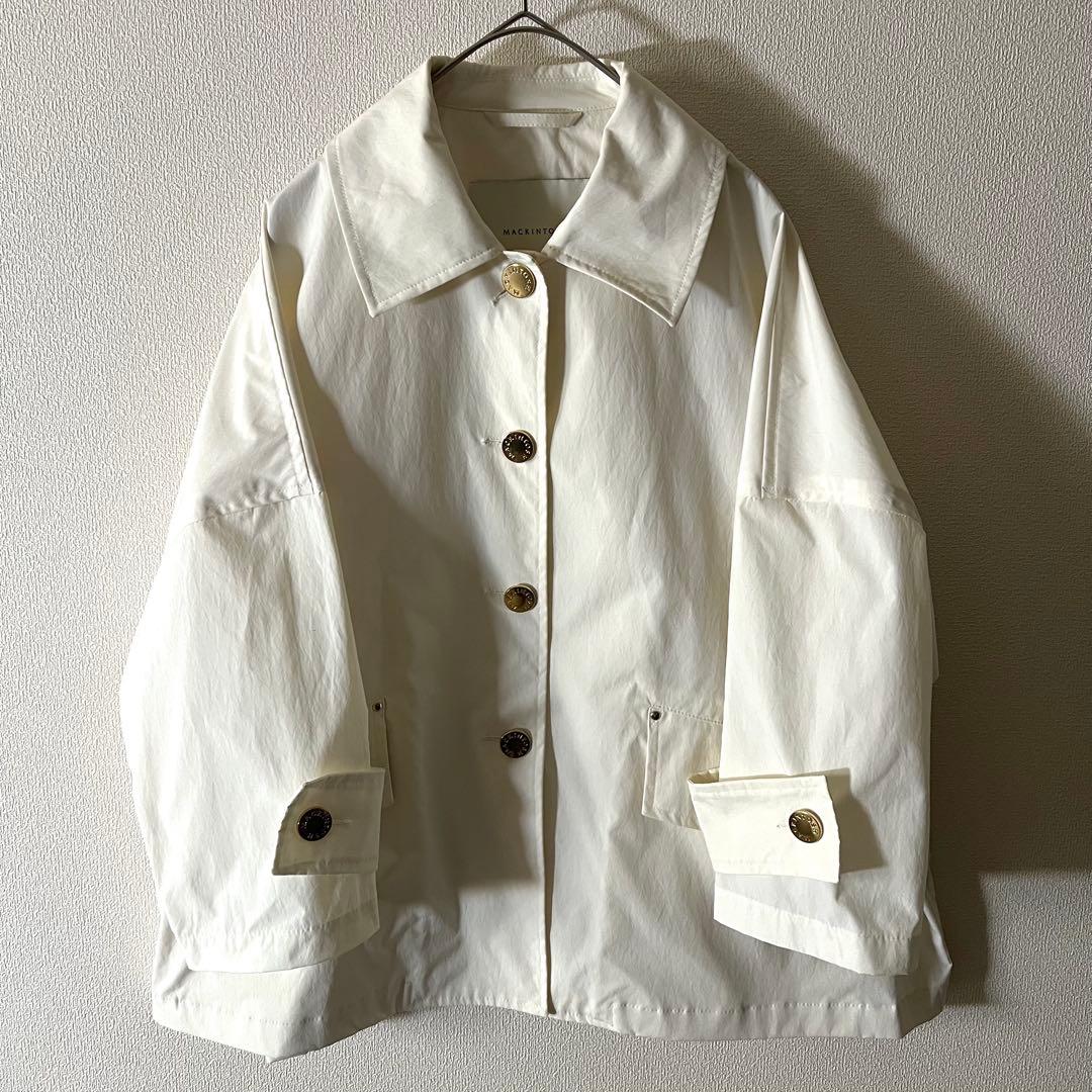 マッキントッシュ HUMBIE ジャケット ブルゾン ハンビー 金ボタン 白