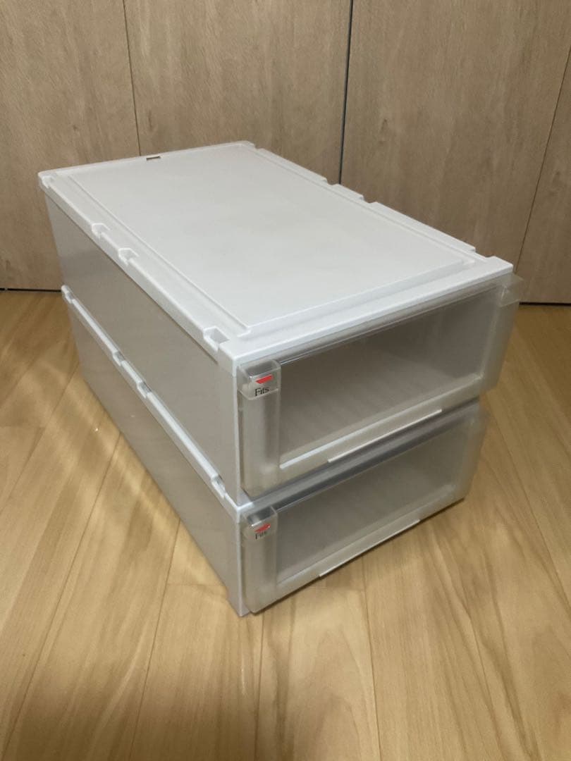 TENMA Fits ハイグレード収納ケース 44×23×74 cm 2個セット