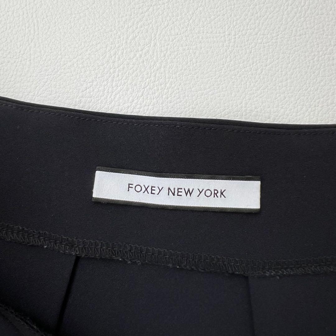 美品　FOXEY NEWYORK フォクシー　ロングスカート　ミディ丈　リボン