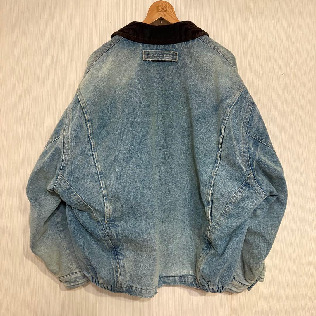 NAUTICA ノーティカ デニムジャケット 襟コーデュロイ M オーバーサイズ