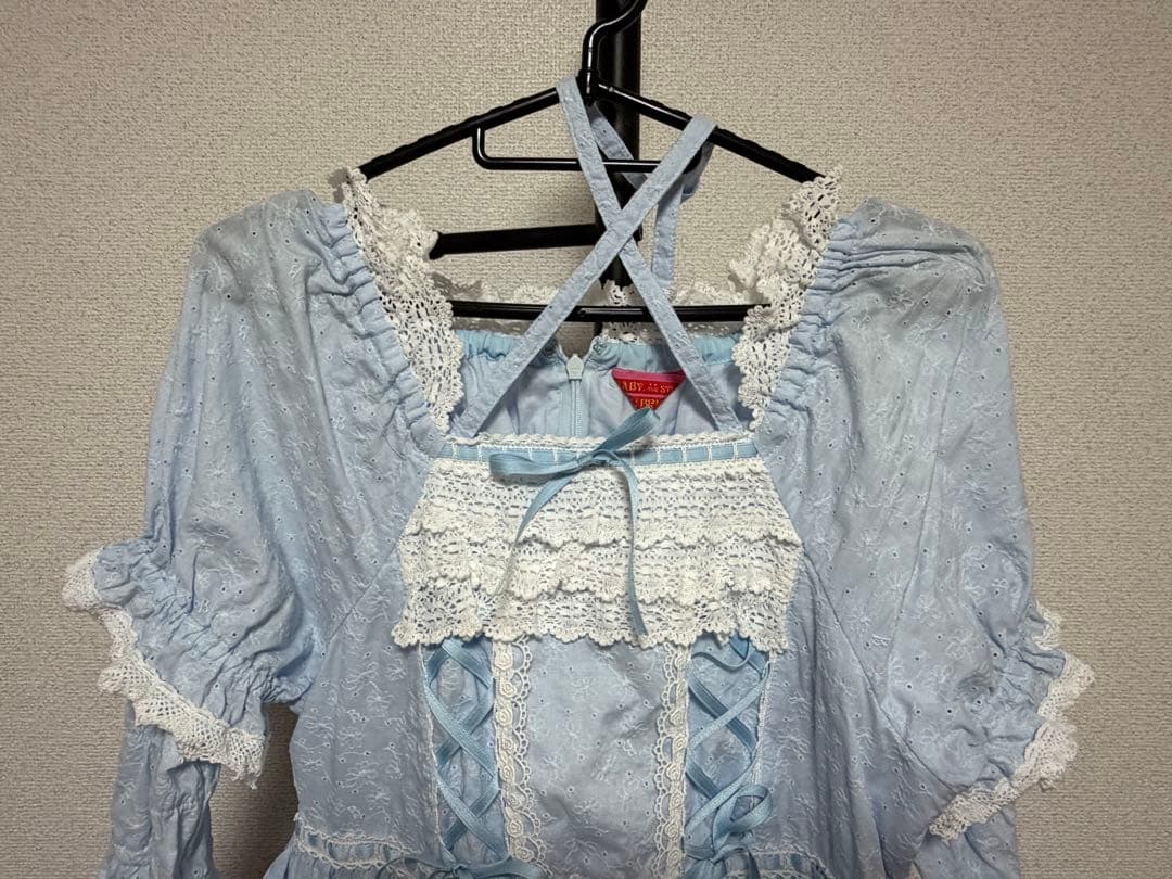 BABY はわせドールワンピース サックス