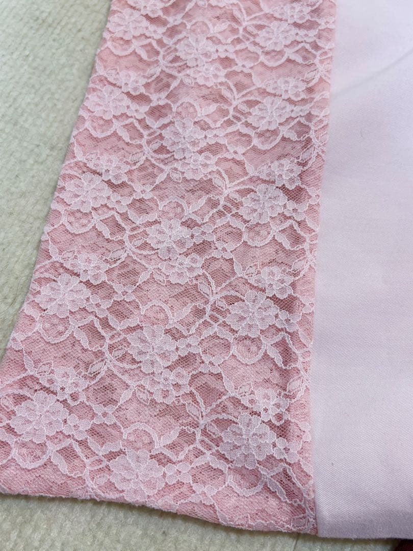 favorite 和袖ワンピース 和洋折衷　和風オフショルワンピース　赤　桜