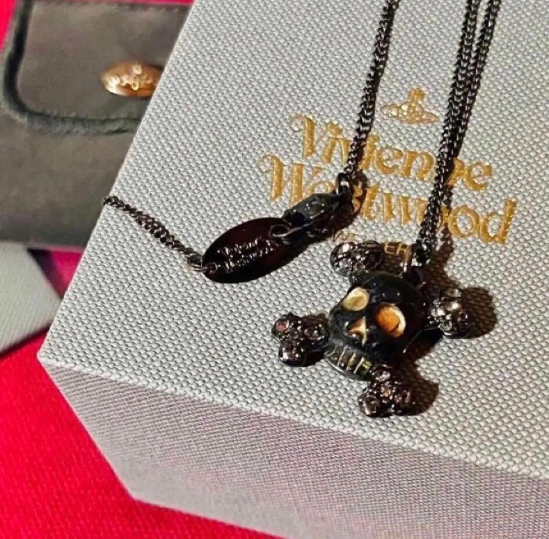 激レア✴︎美品✴︎超希少✴︎ヴィヴィアンウエストウッド✴︎スカル＆クロスボーンネックレス