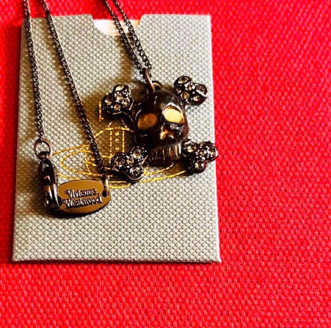 激レア✴︎美品✴︎超希少✴︎ヴィヴィアンウエストウッド✴︎スカル＆クロスボーンネックレス