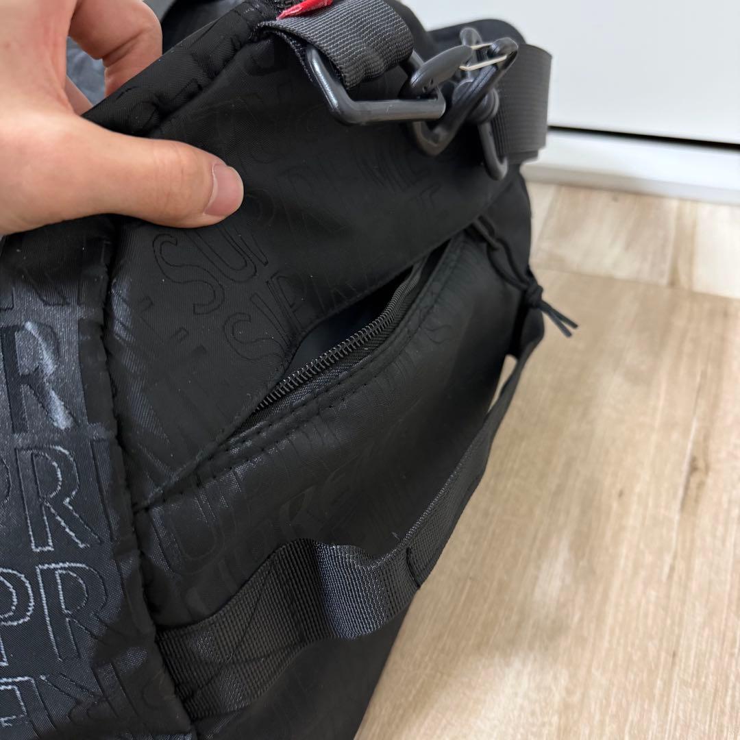 Supreme 19ss ブラック ボストンバッグ