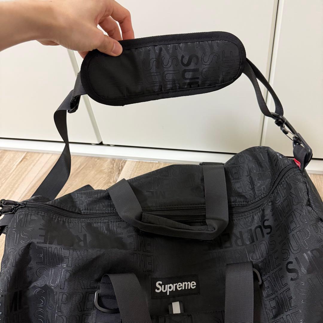 Supreme 19ss ブラック ボストンバッグ