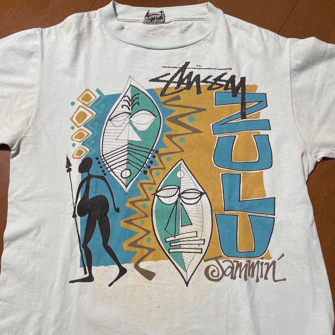 マ*サ様 80s Old. Stussy Zulu Tシャツ 仮面　ゾウリムシ