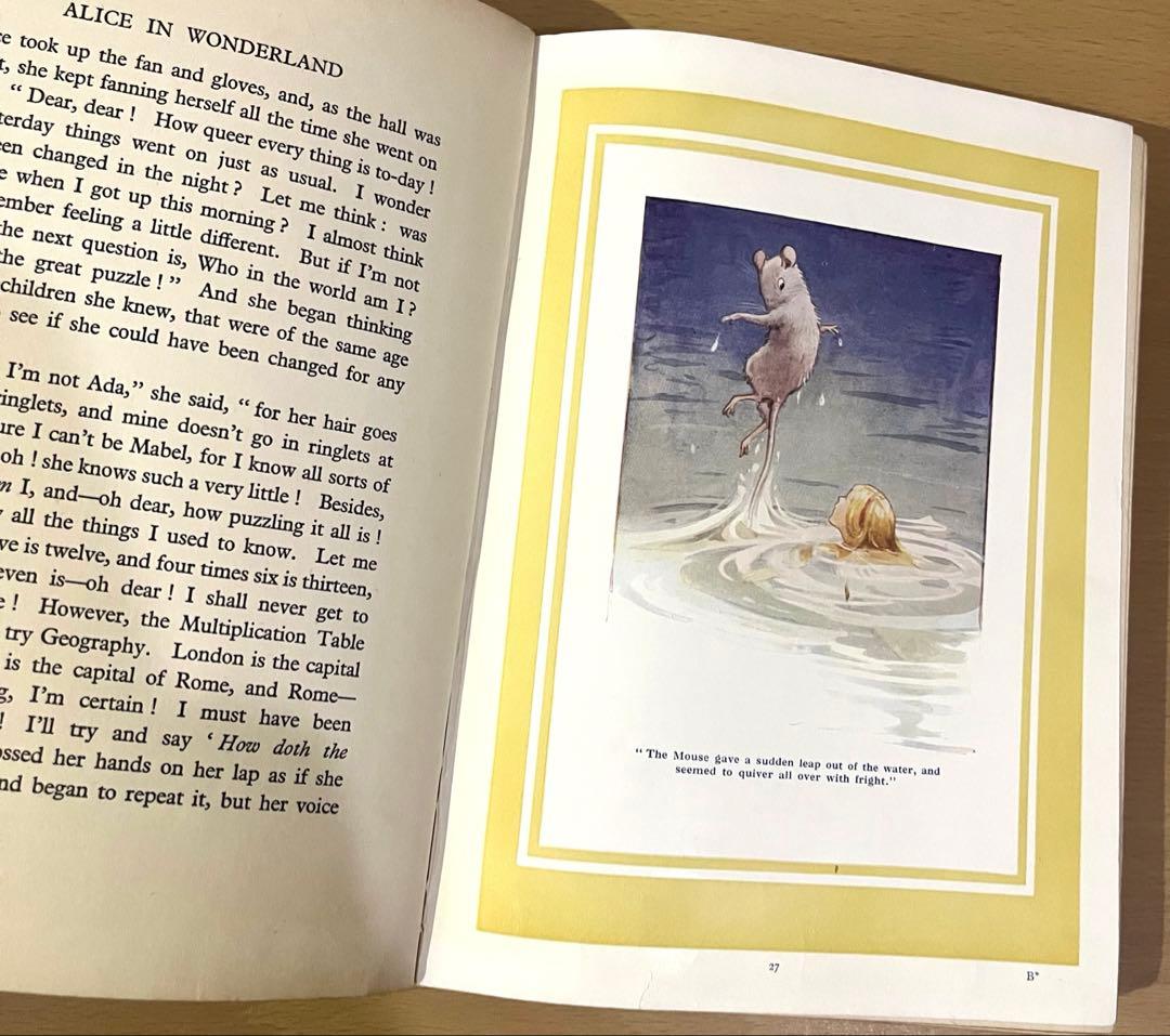 No.452アンティーク 洋書 古書 不思議の国のアリス マーガレット•タラント