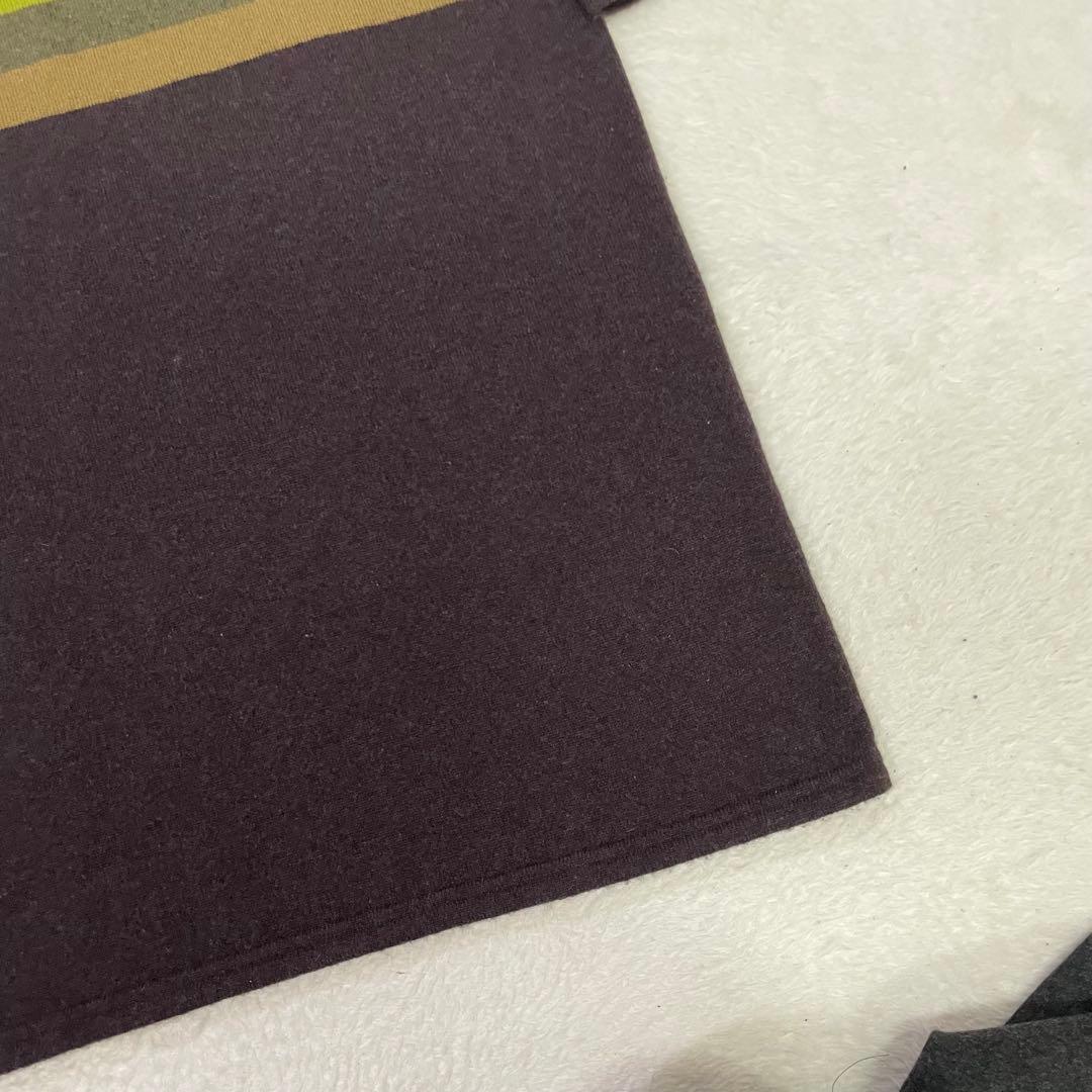 美品　CIVIDINI カシミヤ100% 幾何学模様 ダークパープル ワンピース