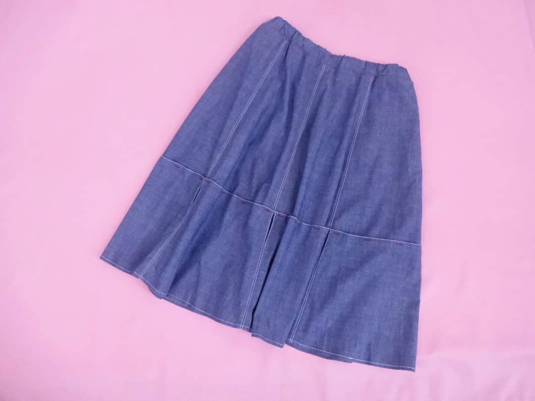 MARNI マルニ　シャンブレー素材　ギャザースカートセットアップ/ワンピース