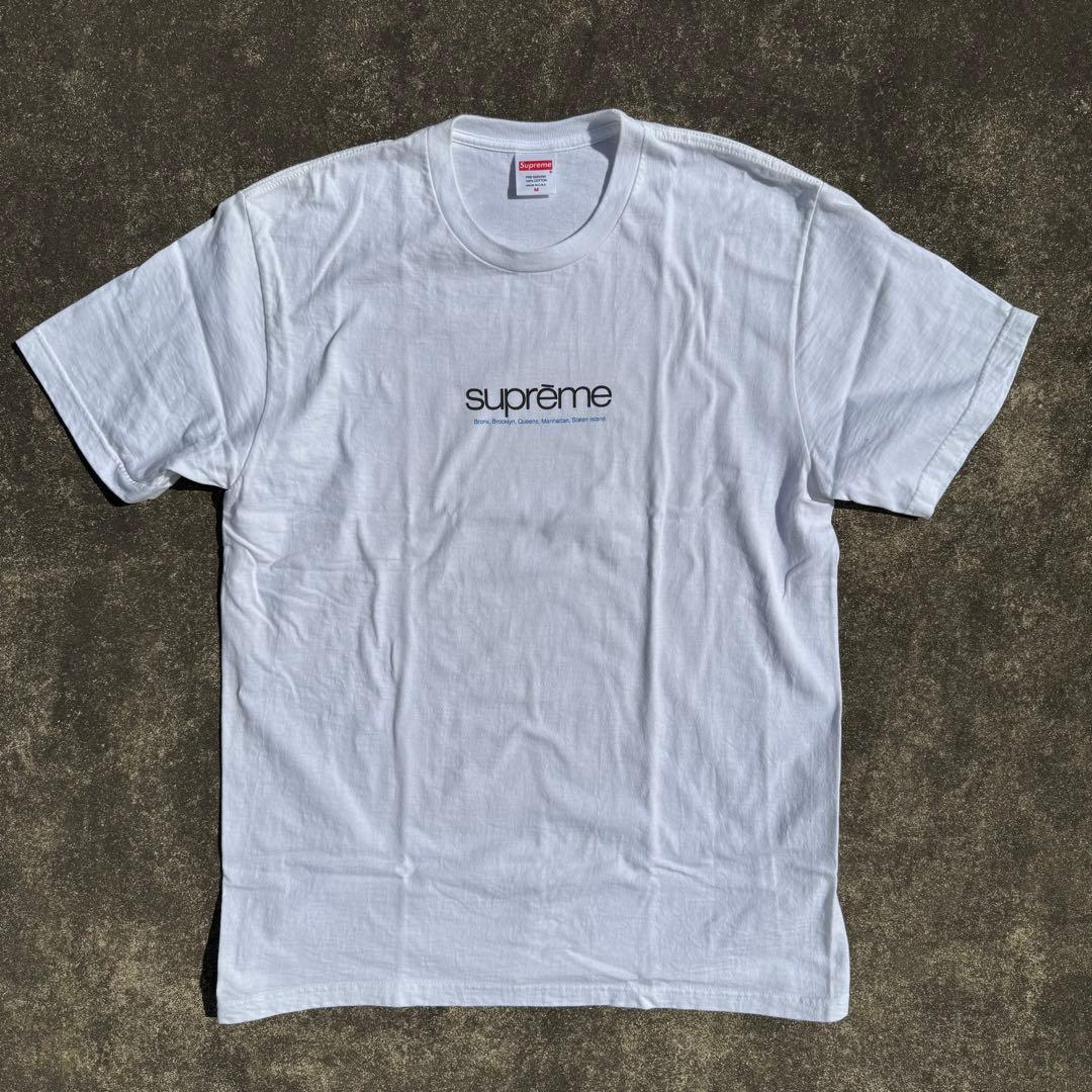 たかっちぃ　Supreme Five Boroughs Tee シロ M