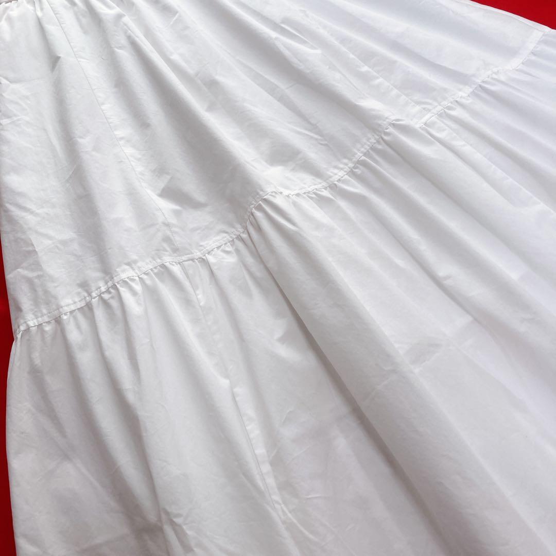23区 ハイカウント ウェザー ストレッチ ティアード スカート 32 美品❣️