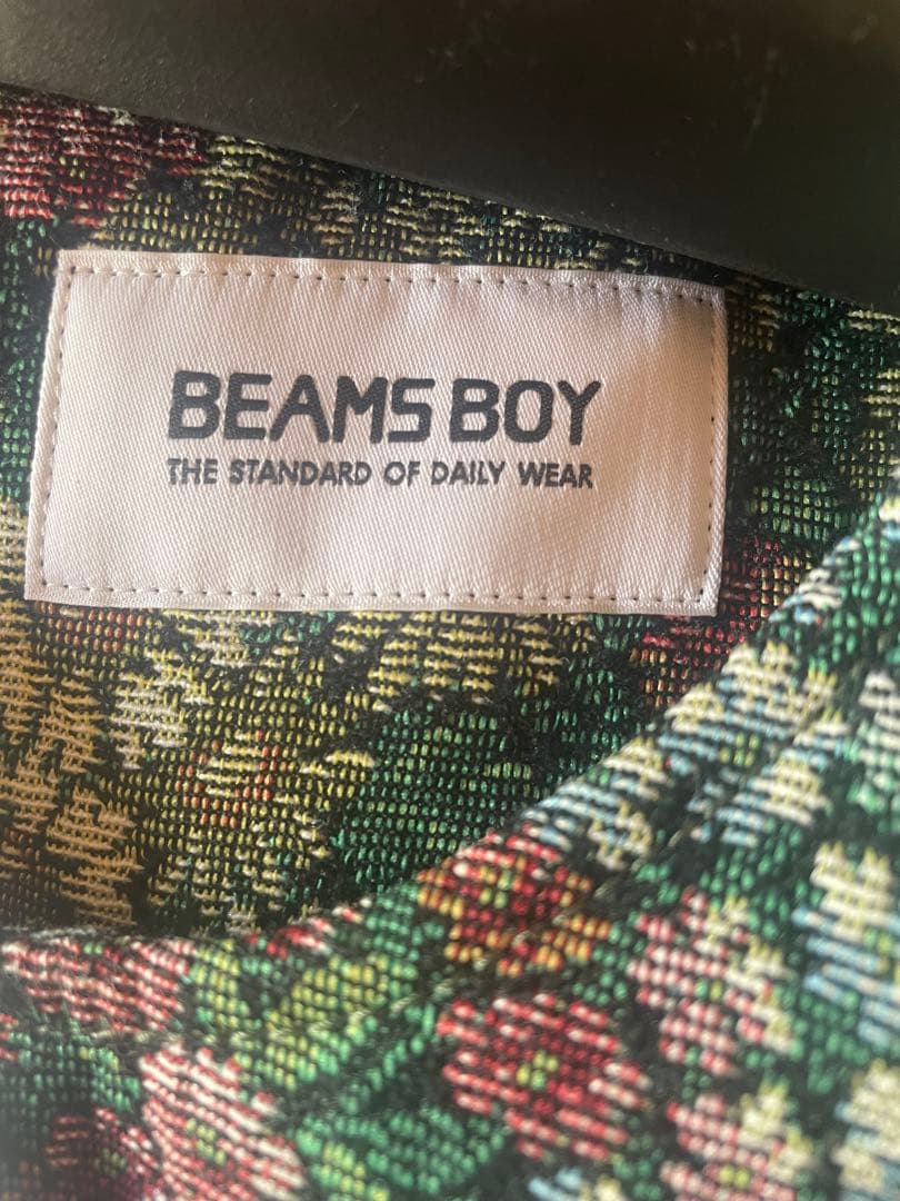 SALE 新品未使用BEAMS BOY 花柄ゴブランノースリーブワンピース