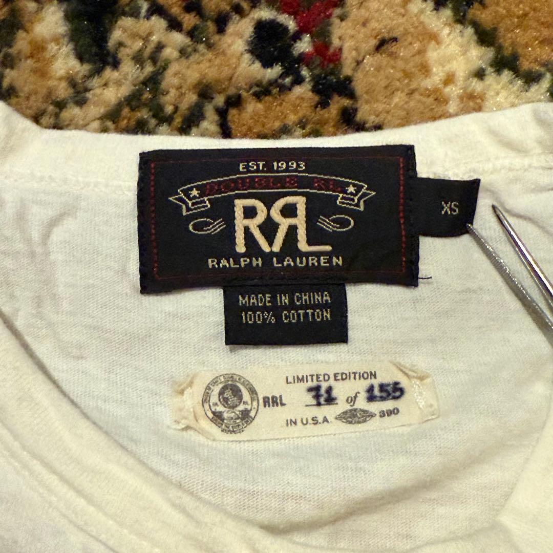 RRL limited edition 期間限定ホワイト Tシャツ XSサイズ