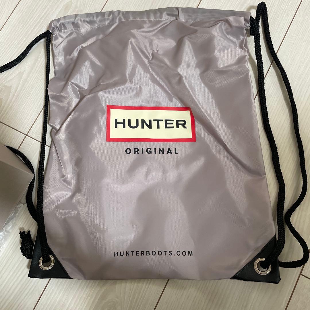 HUNTER ネイビー 長靴 バックル付き