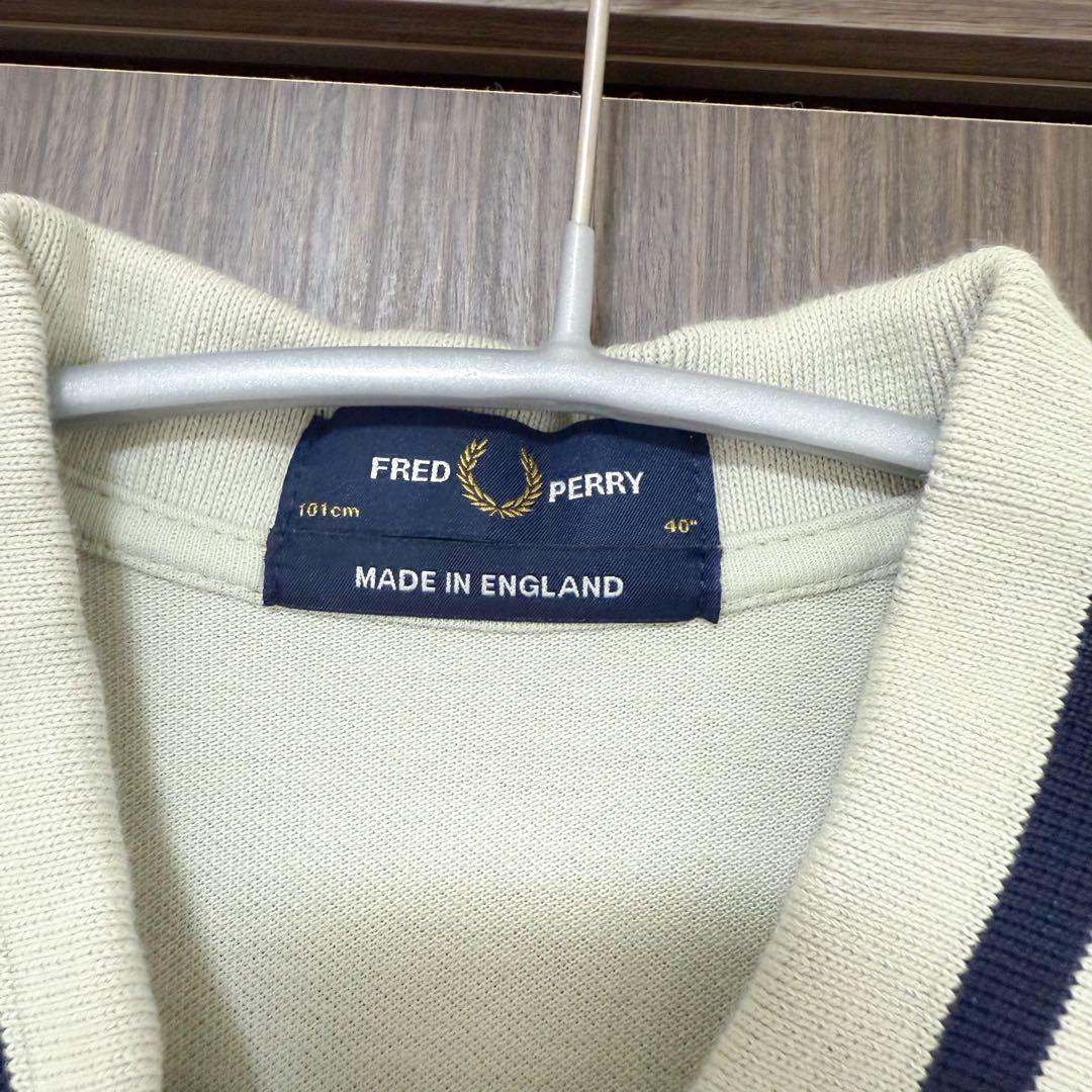 FRED PERRY ポロシャツ(M2) Lサイズ 40 アイボリー