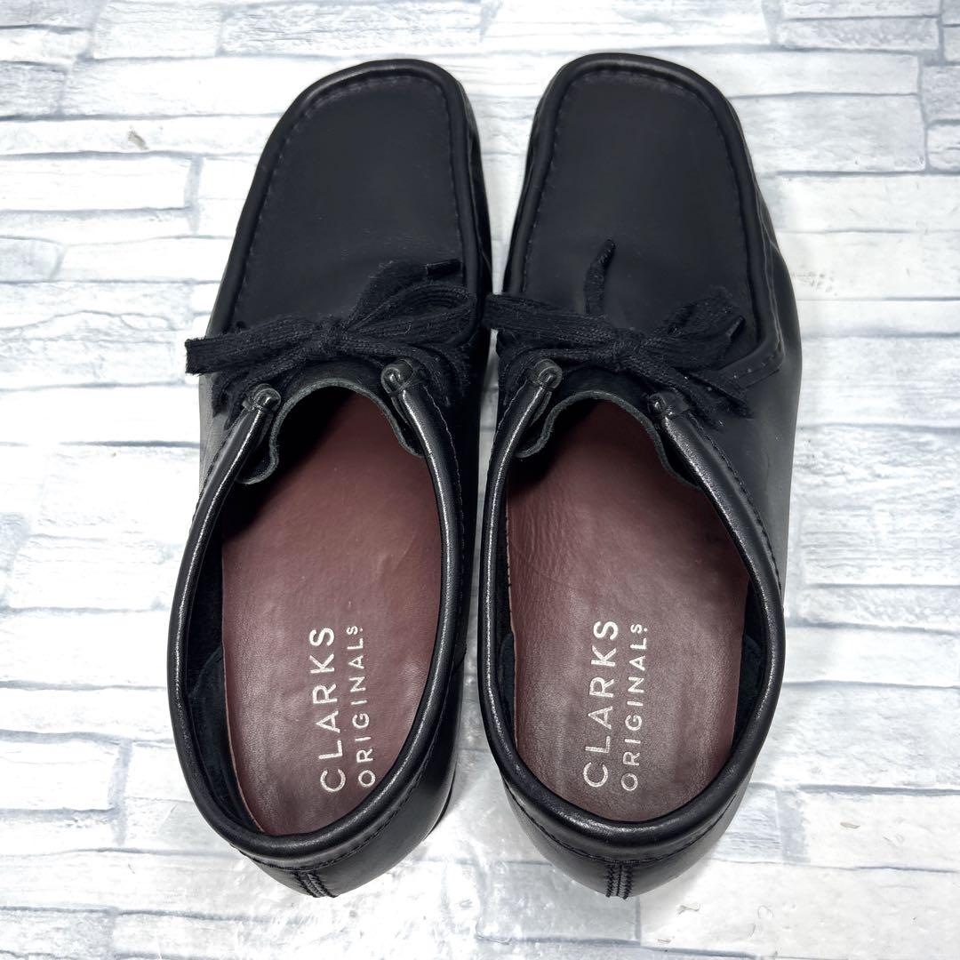✨極美品✨Clarks クラークス ワラビー レザー ブラック 25.5cm