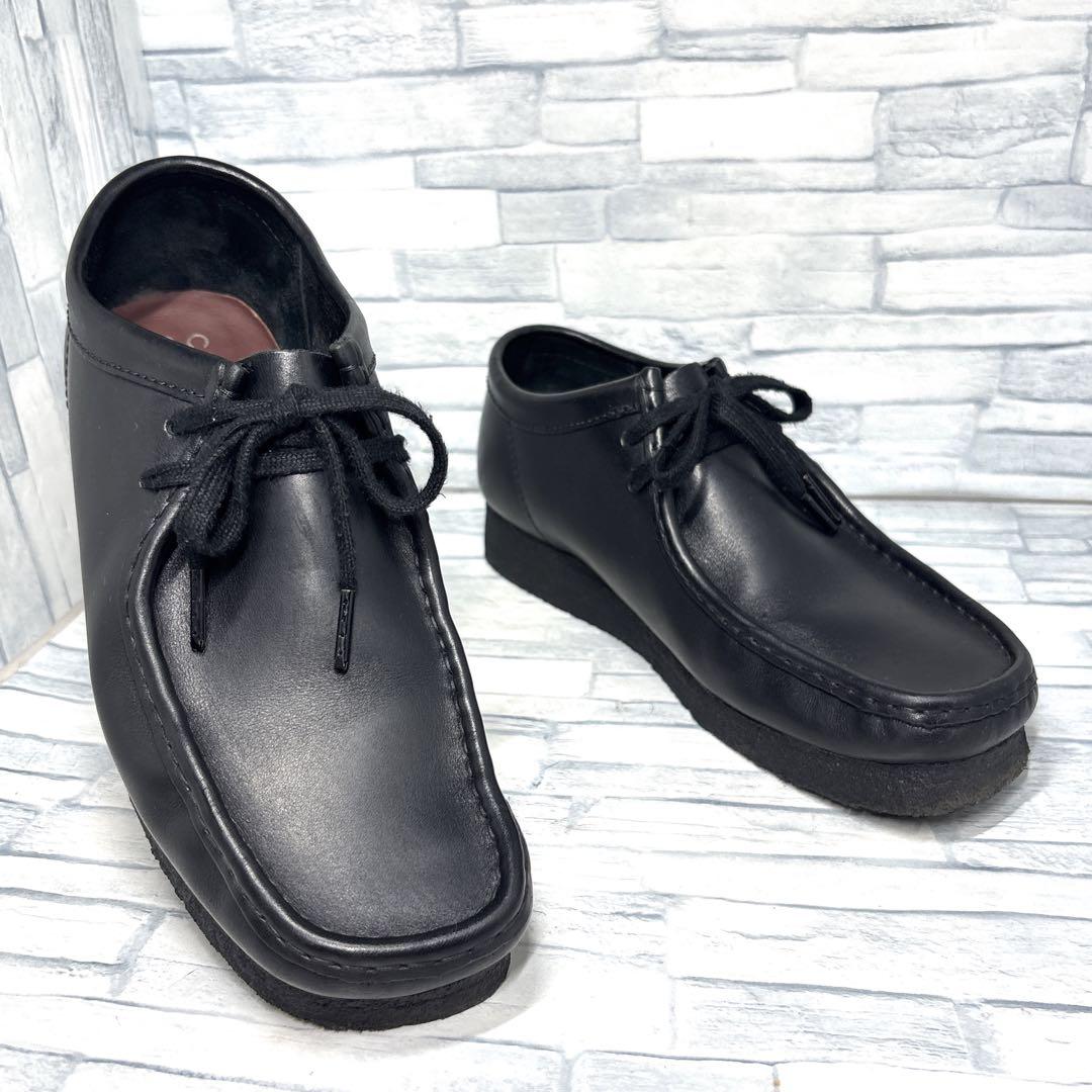 ✨極美品✨Clarks クラークス ワラビー レザー ブラック 25.5cm