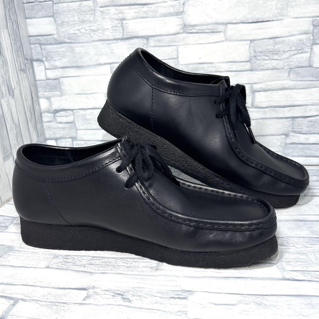 ✨極美品✨Clarks クラークス ワラビー レザー ブラック 25.5cm