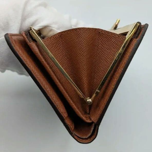 Louis Vuitton 二つ折り財布 モノグラム がま口 M61663