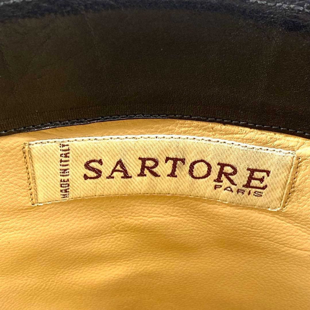 【人気】SARTORE ジョッキーブーツ ミドルブーツ レザー イタリア製 38