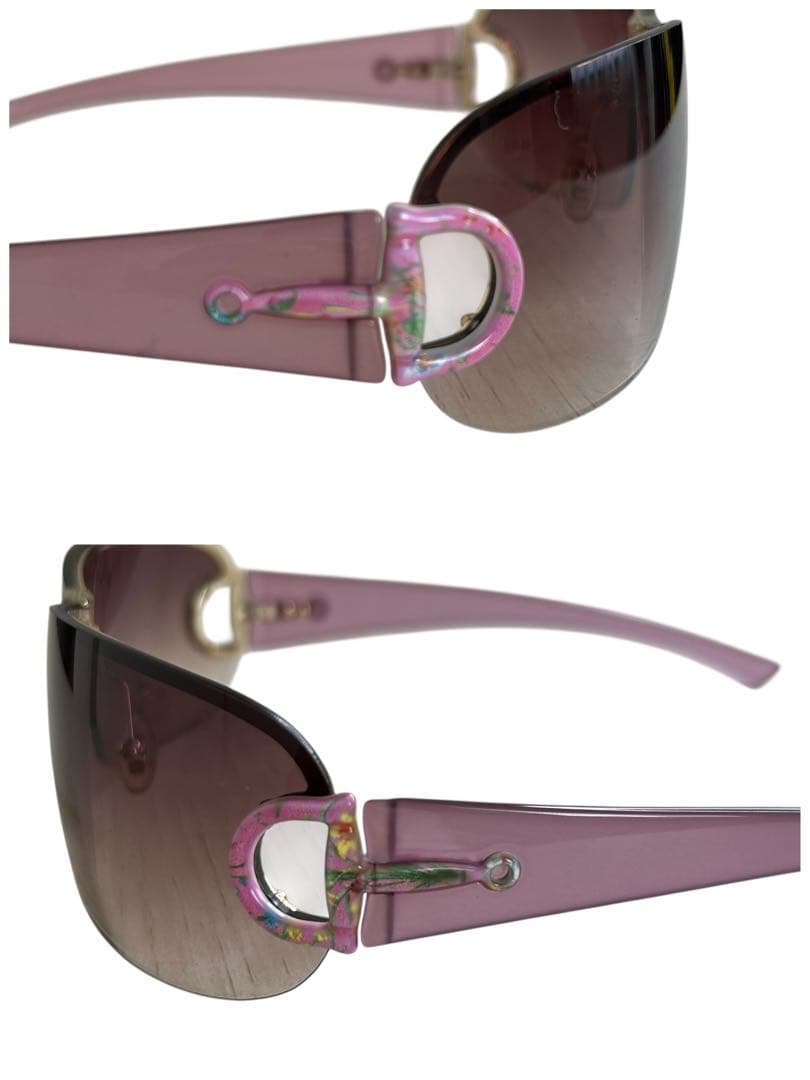 小物 GUCCI horsebit rimless sunglasses y2k