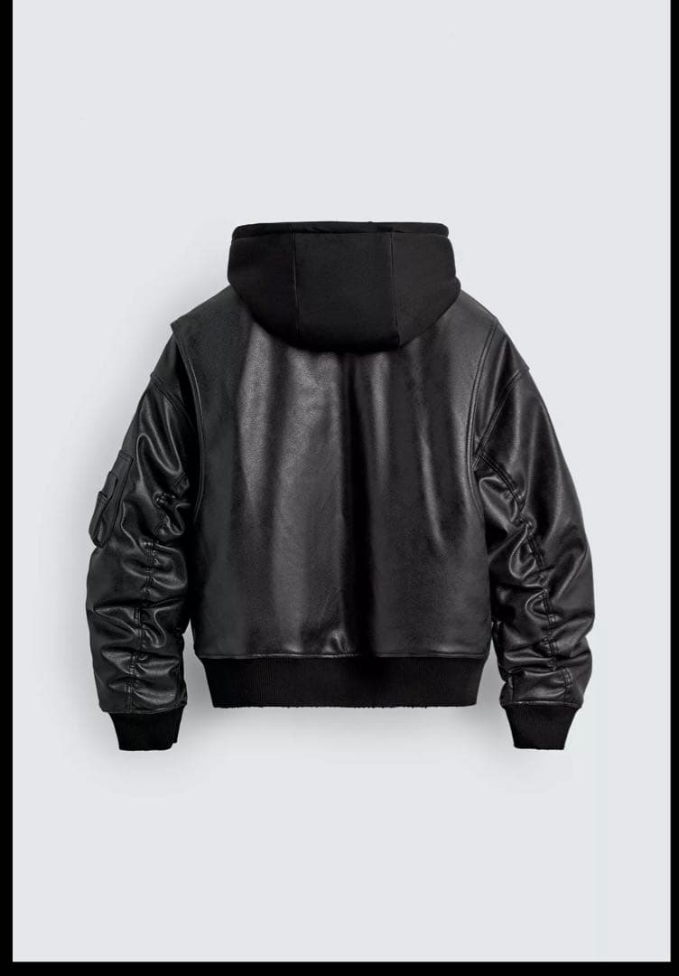 ジャケット・アウター ZARA MA-1 FLIGHT LEATHER JACKET sold out