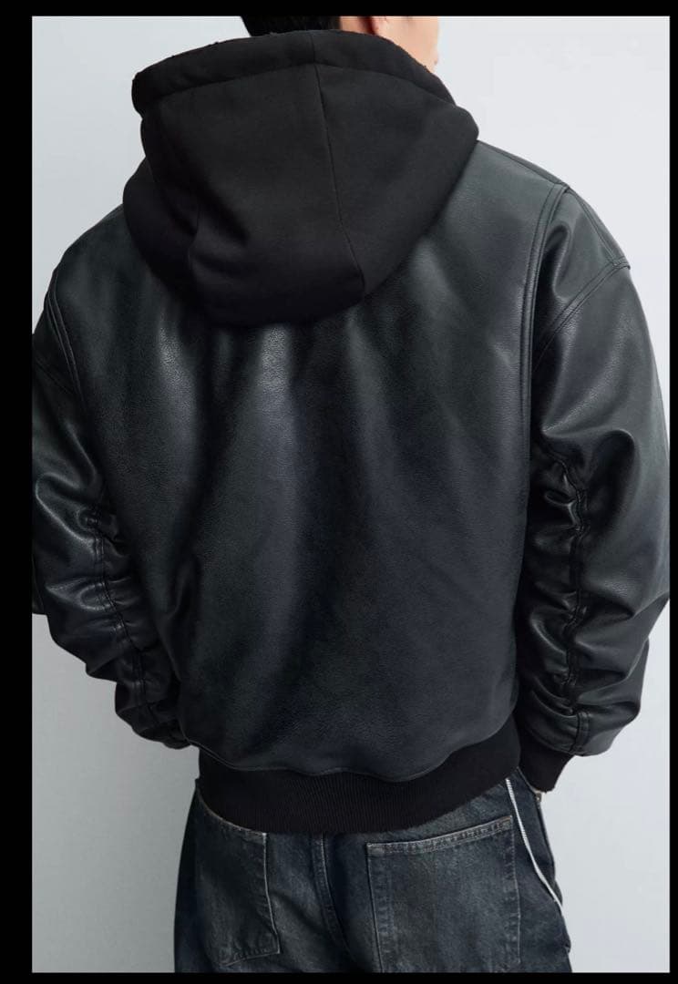 ジャケット・アウター ZARA MA-1 FLIGHT LEATHER JACKET sold out