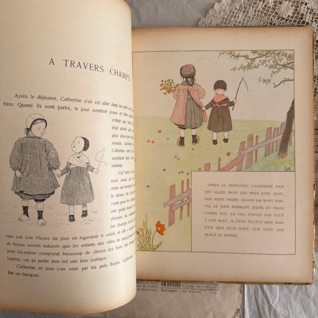 【SALE】可愛いアンティーク絵本モンベルMONVEL洋書ジャンクジャーナル古書