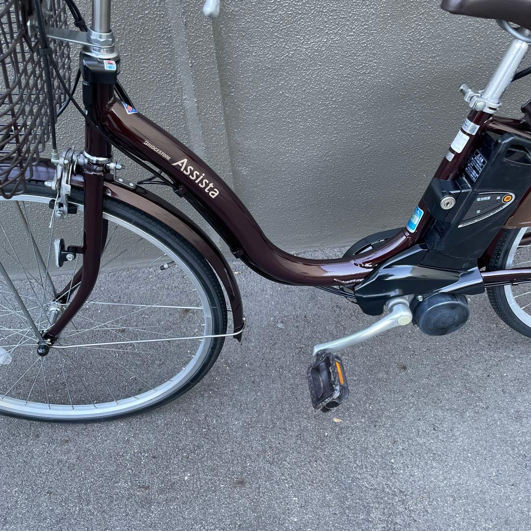 ブリヂストン電動アシスト自転車26インチ ブラウン